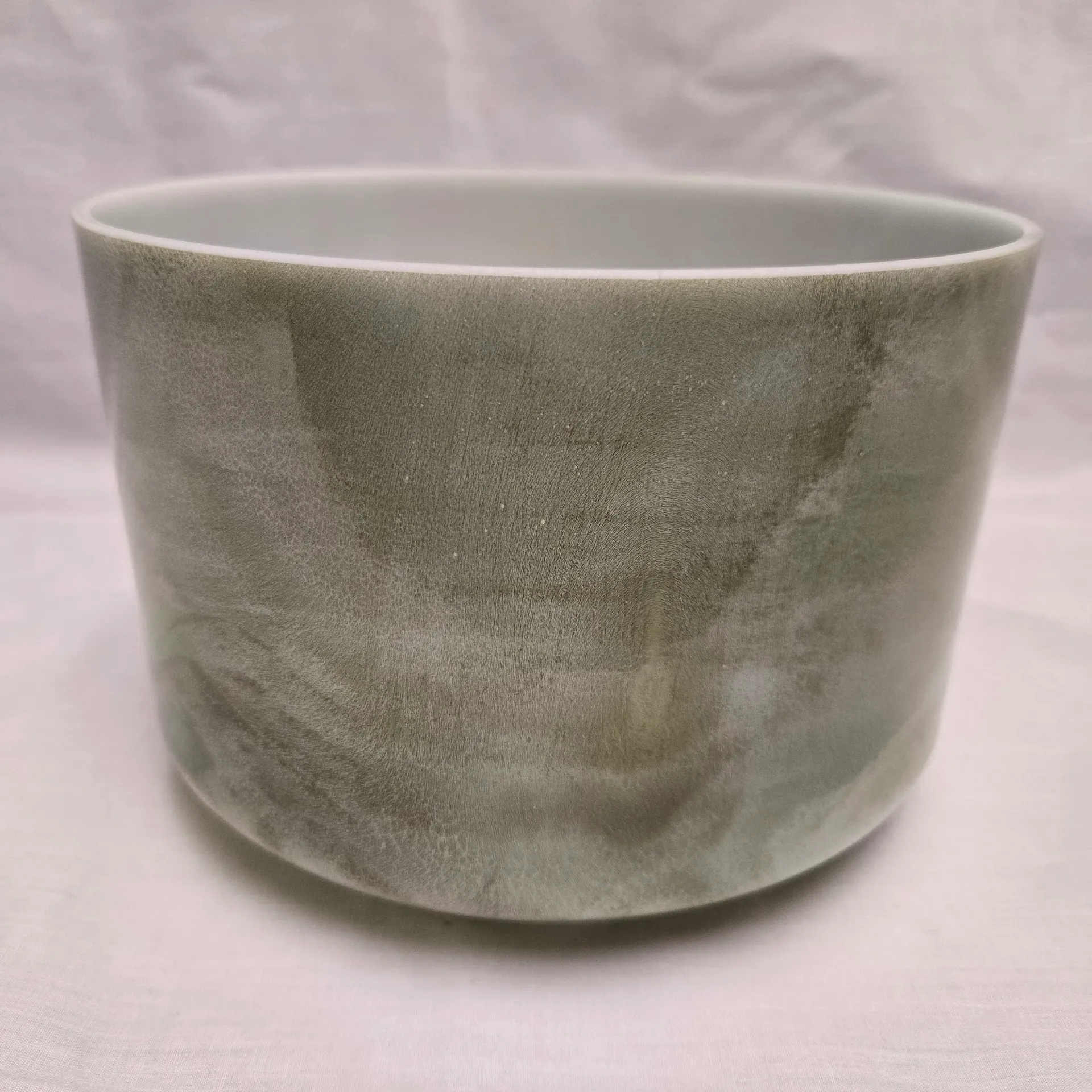 [#3270] 9" Dioptase Infused Quartz Crystal Singing Bowl | 4D#+14 | 313 Hz