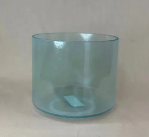 [#3280] 7" Green Amethyst Infused Quartz Crystal Singing Bowl | 4G#+29 | 422 Hz