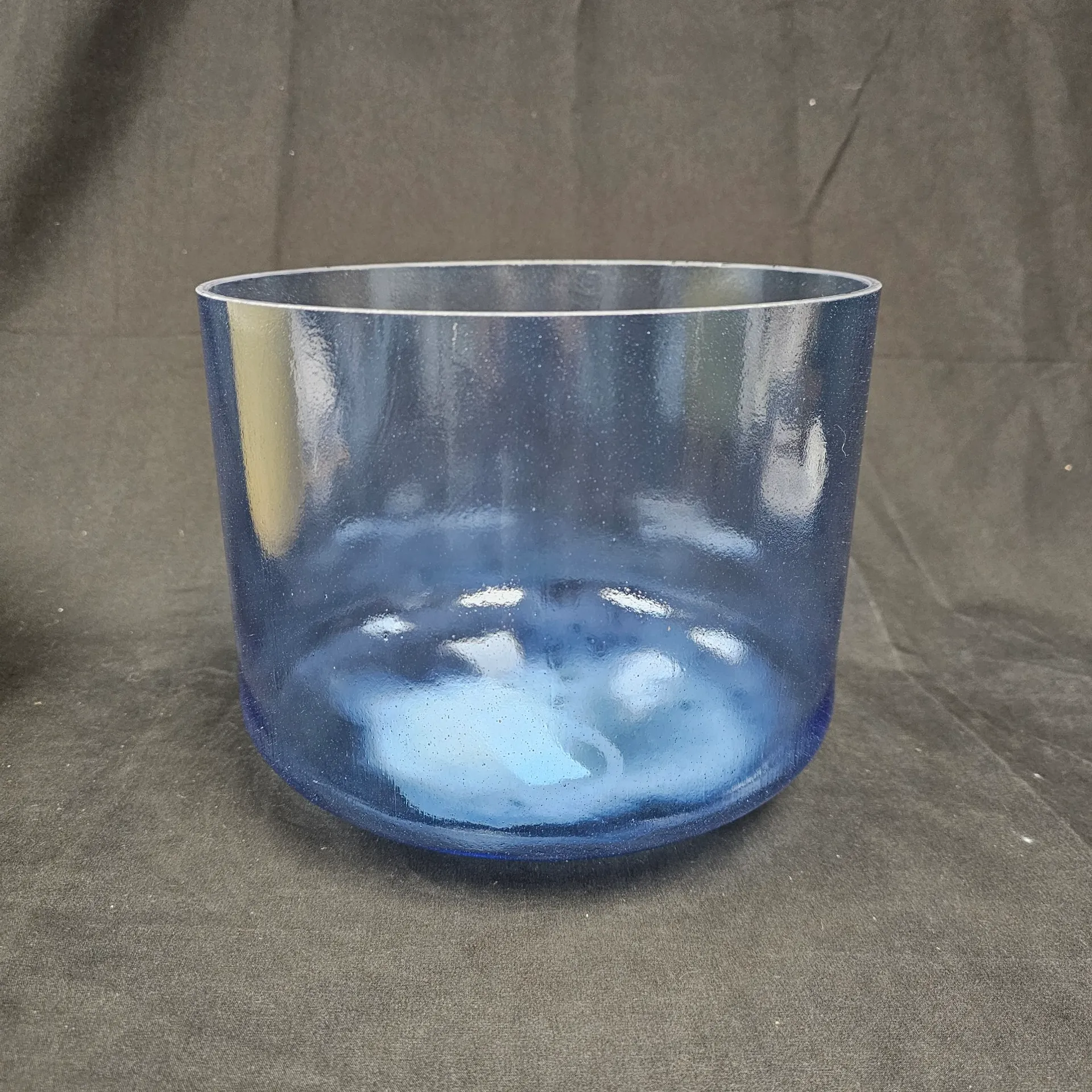 [3327] [#3327] 9" Blue Sapphire Infused Quartz Crystal Singing Bowl | 3A#-3 | 232Hz