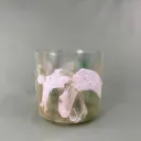 Sacred Geometry Tea Quartz Crystal Singing Bowl | 7" F Note | A=432 Tuning | #143