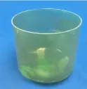 [#3353] 9" Matcha Infused Quartz Crystal Singing Bowl | 4C-13 | 259 Hz