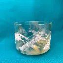 Sacred Geometry Tea Quartz Crystal Singing Bowl | 7" G Note (+30) | C=528 Tuning | #152