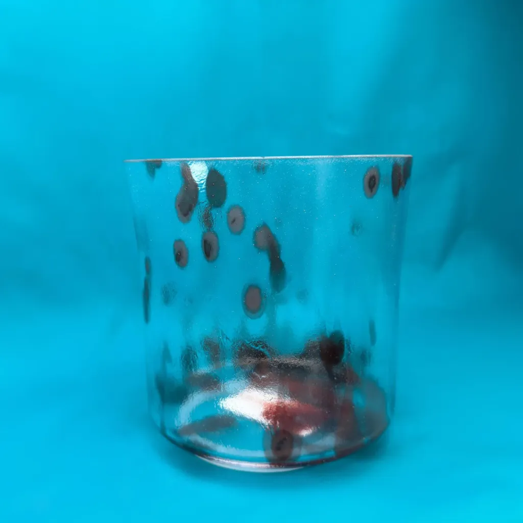 [156] Dragon's Blood Tree Resin Quartz Crystal Singing Bowl | 6" D# Note | #156