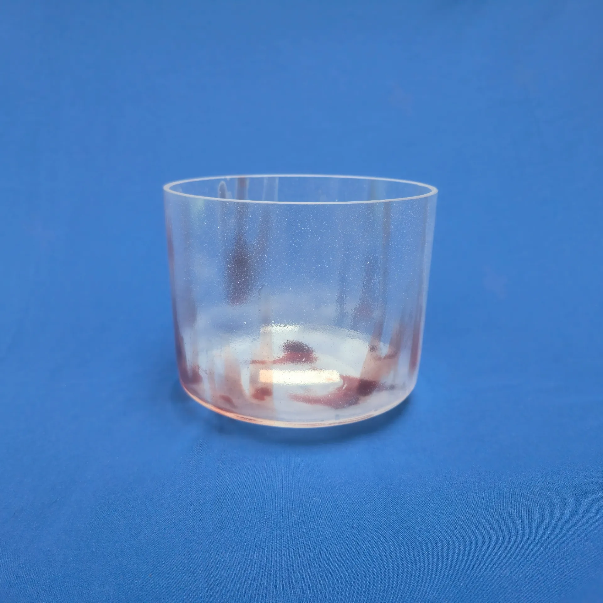[#2858] 8" Dragon's Blood Tree Resin Infused Quartz Crystal Singing Bowl | 4F+44 | 358 Hz