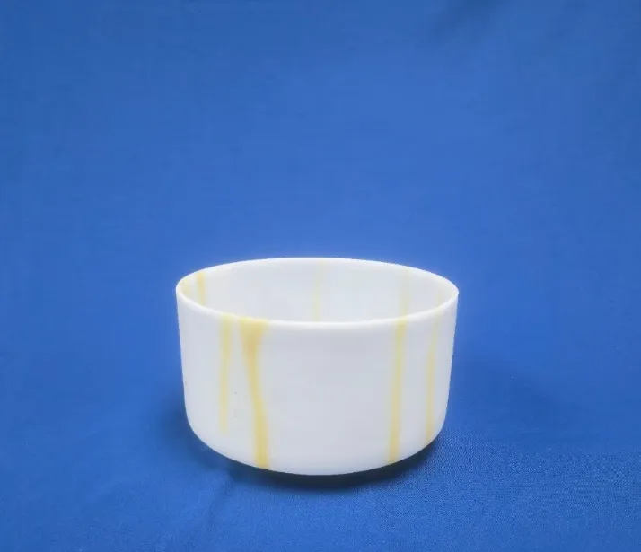[#2861] 8" Idaho Honey Infused Quartz Crystal Singing Bowl | 4A+15 | 443 Hz