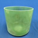 [#3091] Matcha Infused Quartz Crystal Singing Bowl | 8" | 4G#-23 | 409 Hz