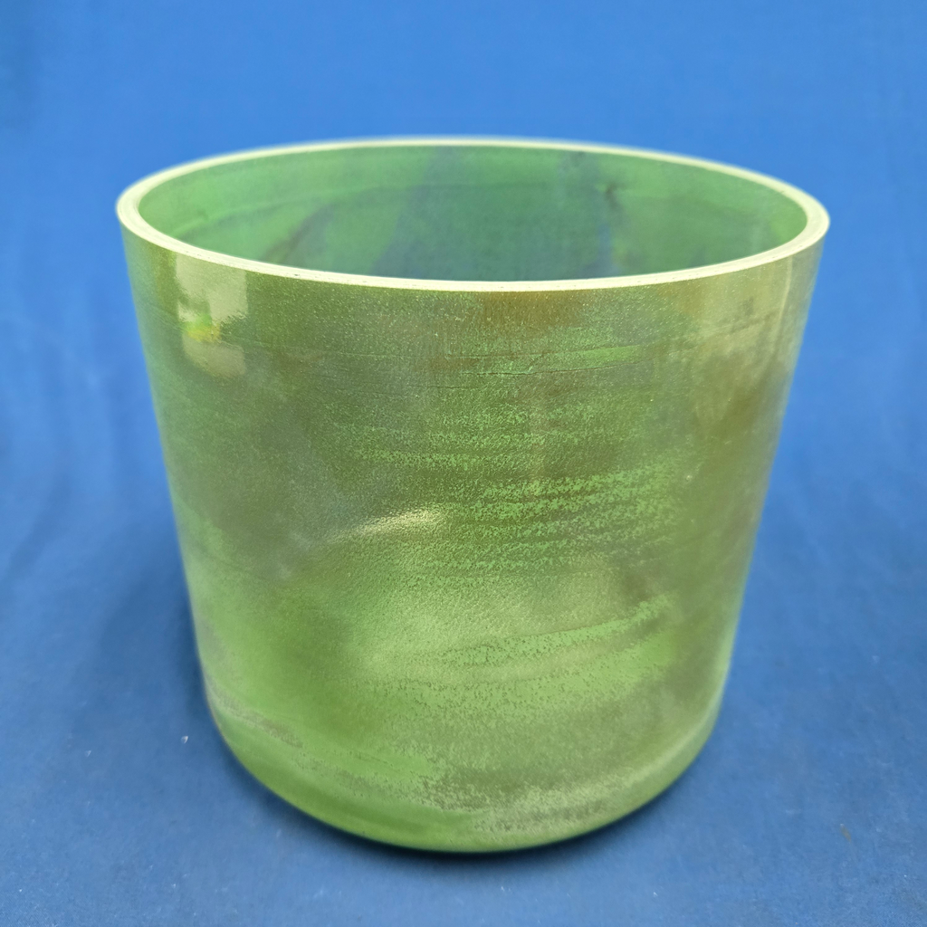 [3092] [#3092] 8" Matcha Infused Quartz Crystal Singing Bowl | 4A-42 | 429 Hz
