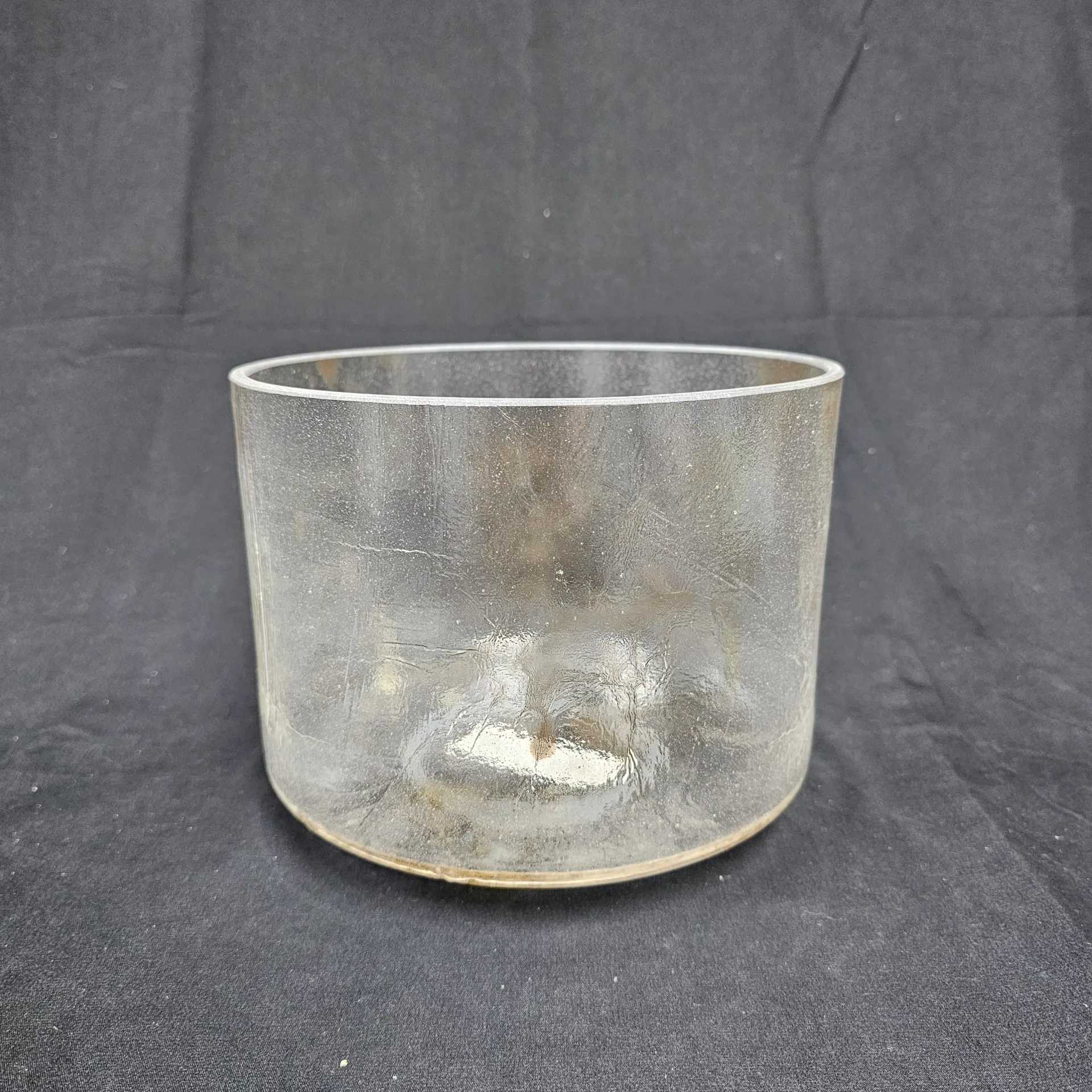 [#3180] 8" Herkimer Diamond Infused Quartz Crystal Singing Bowl | 4B-21 | 487 Hz