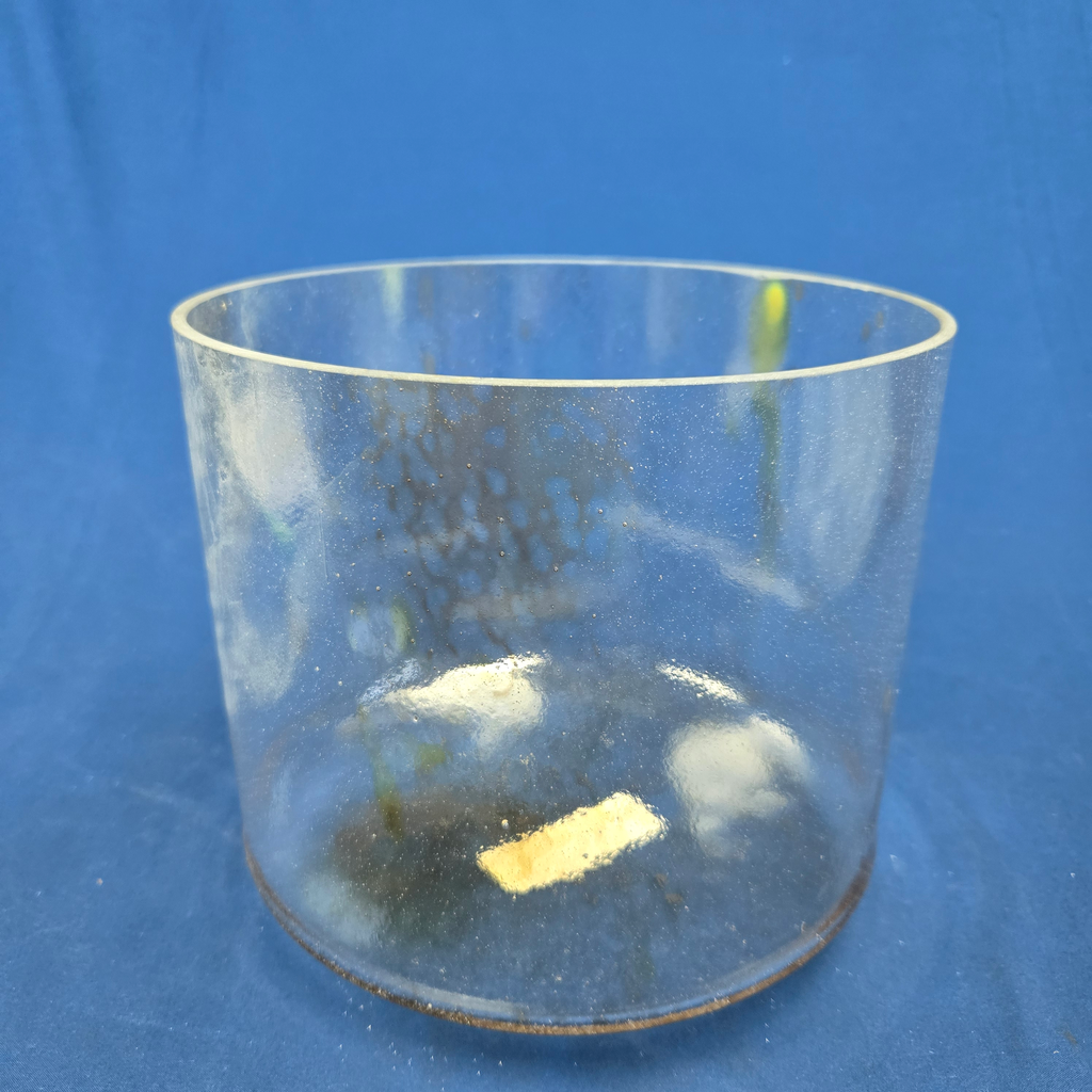 [3344] [#3344] Herkimer Diamond Infused Quartz Crystal Singing Bowl | 9" | 3B+34 | 251 Hz