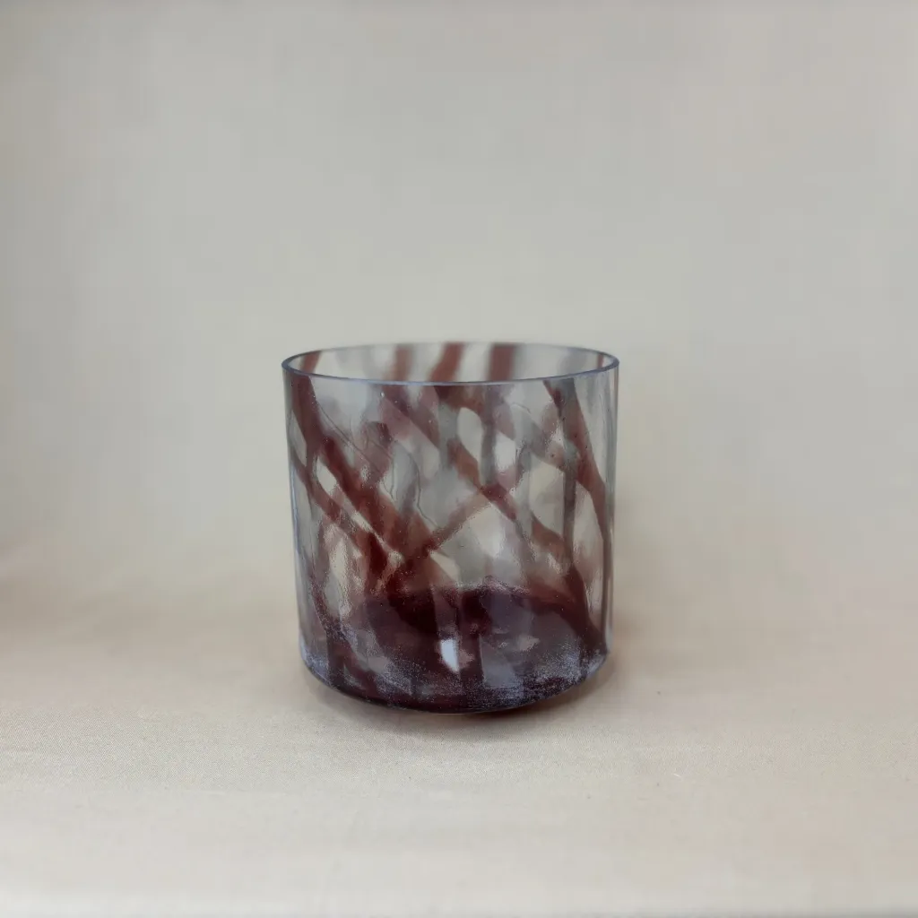 Dragon's Blood & Sacred Geometry Tea Quartz Crystal Singing Bowl | 6" A# Note (-10) | #247