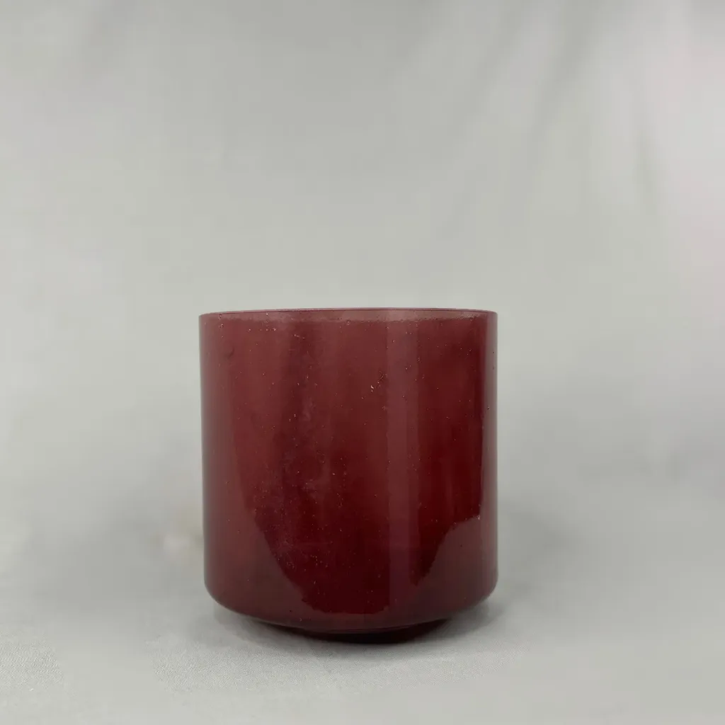 Dragon's Blood & Sacred Geometry Tea Quartz Crystal Singing Bowl | 6" B Note (+45) | #259