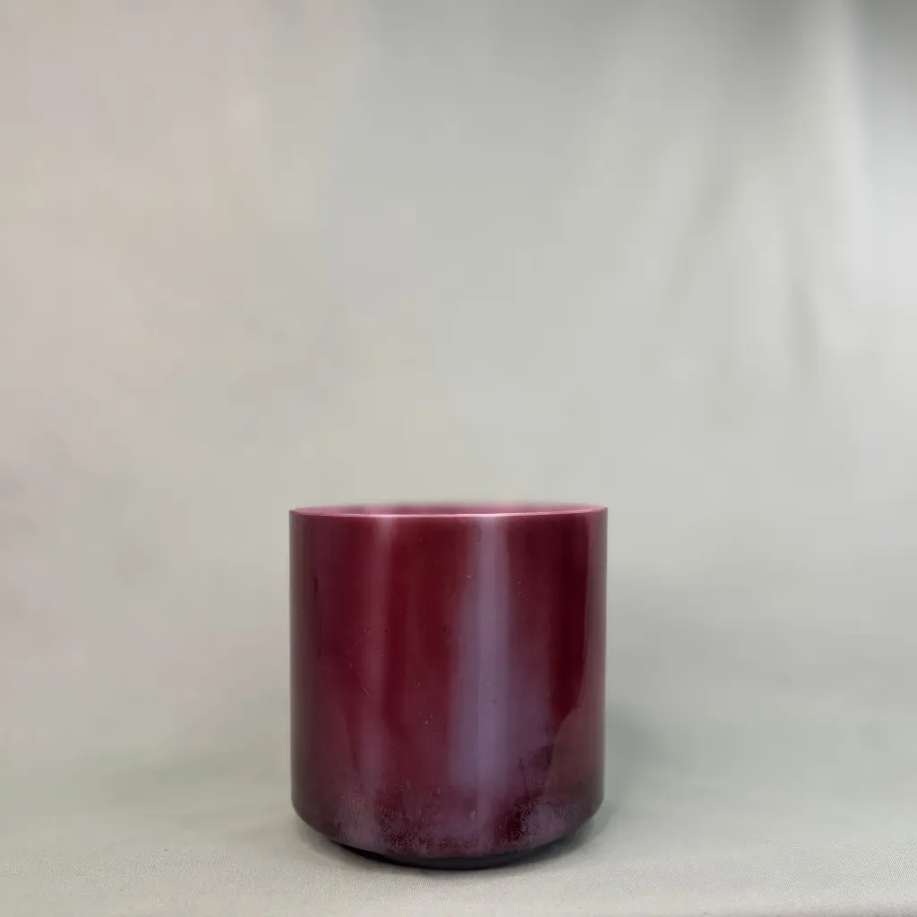 Dragon's Blood, Sacred Geometry Tea Quartz Crystal Singing Bowl | 6" A Note (-15) | Grounding Frequencies | #263