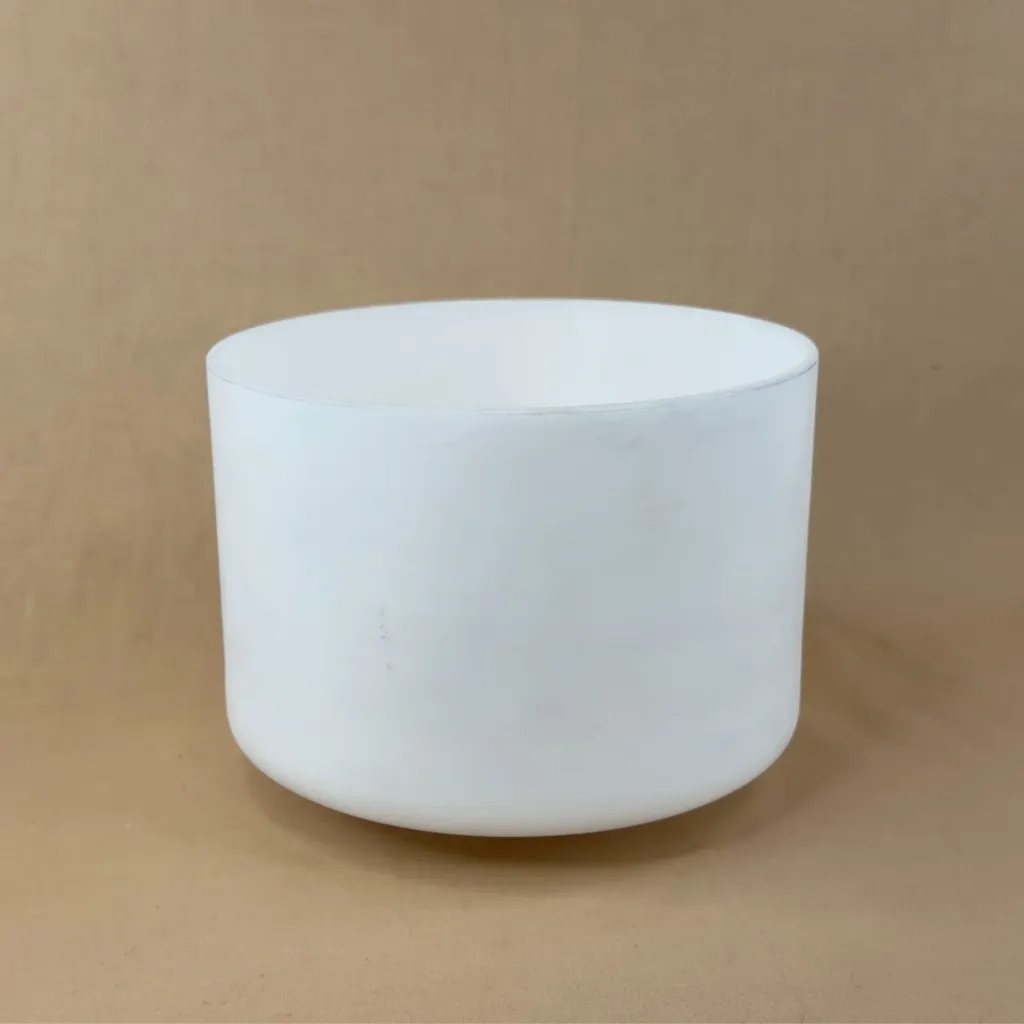[#274] 8" Opaque Quartz Crystal Singing Bowl | F#-32
