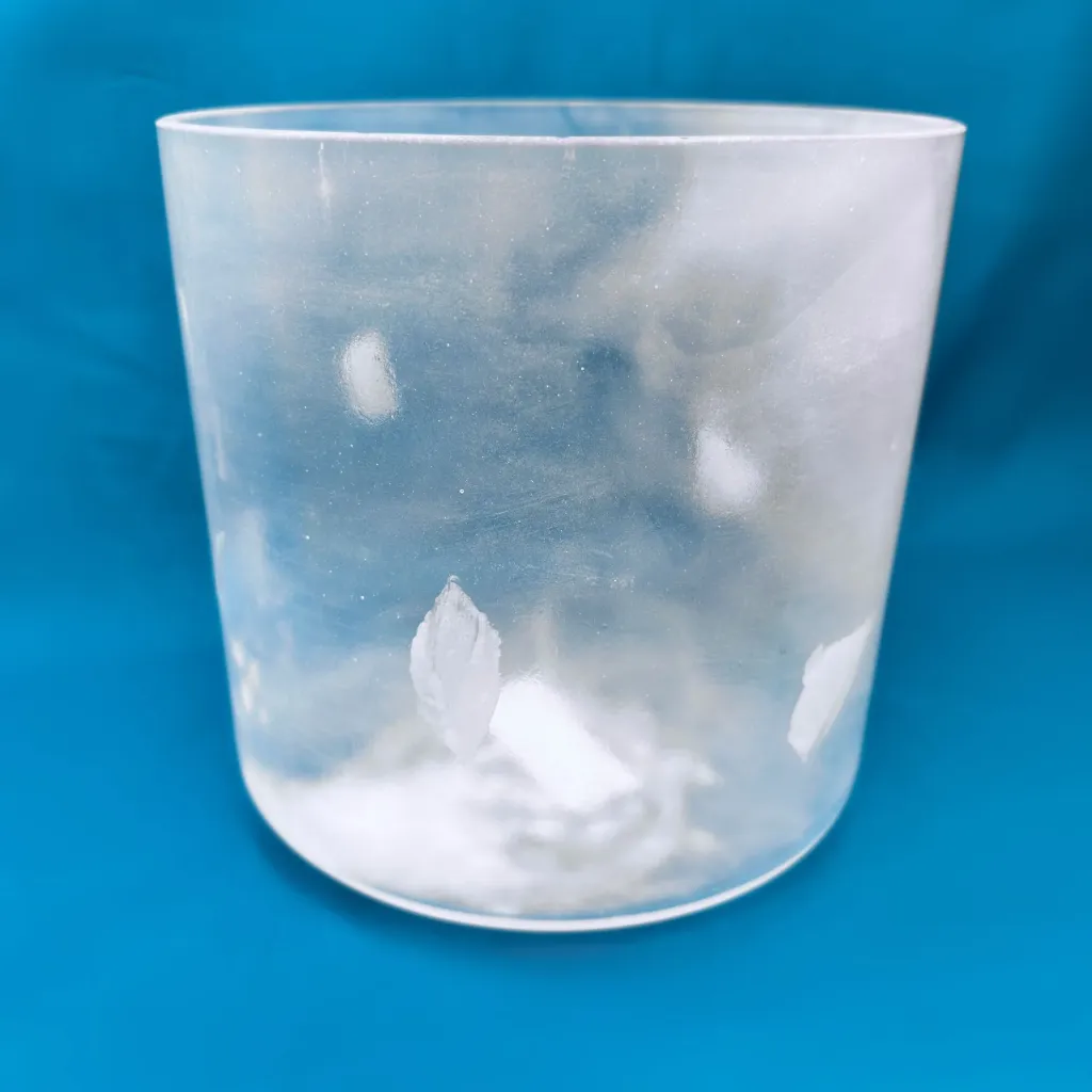 Vibrational Cleanse with Herkimer Diamond Quartz Crystal Singing Bowl | 7" F Note | C=528 Tuning | #342