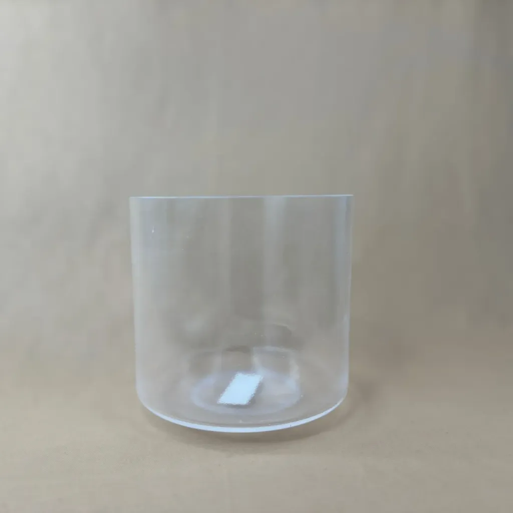 [357] Clear Quartz Crystal Singing Bowl | 7" F# Note | A=432 Tuning | #357