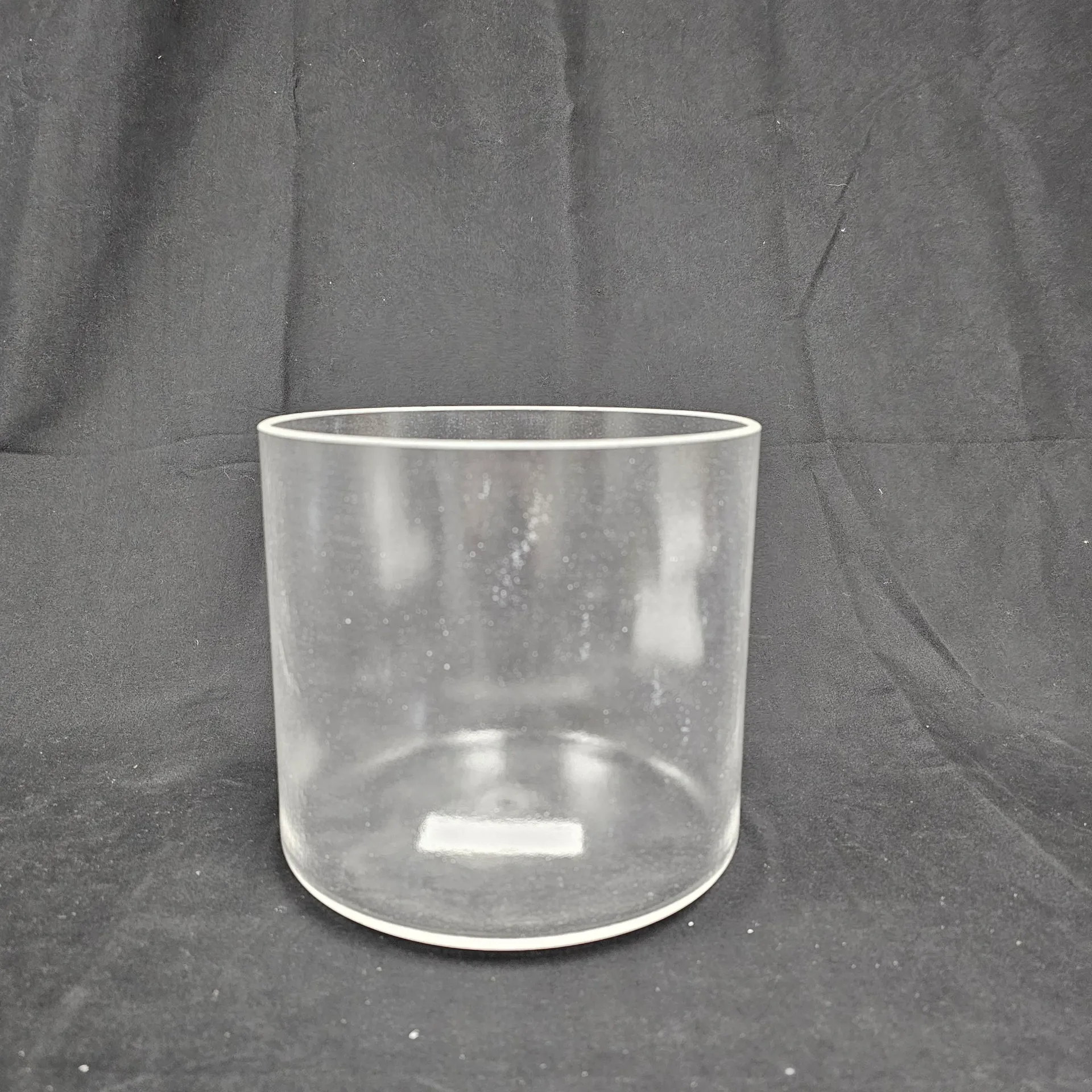 [#372] 7" Clear Quartz Crystal Singing Bowl | 4G-29 | 385 Hz