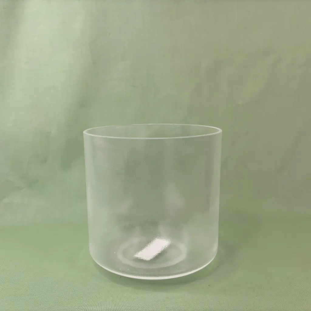 Clear Quartz Crystal Singing Bowl | 7" F Note (+21) | Uplift Frequencies | #387