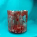 Dragon's Blood Tree Resin Quartz Crystal Singing Bowl | 7" F Note | A=432 Tuning | #400