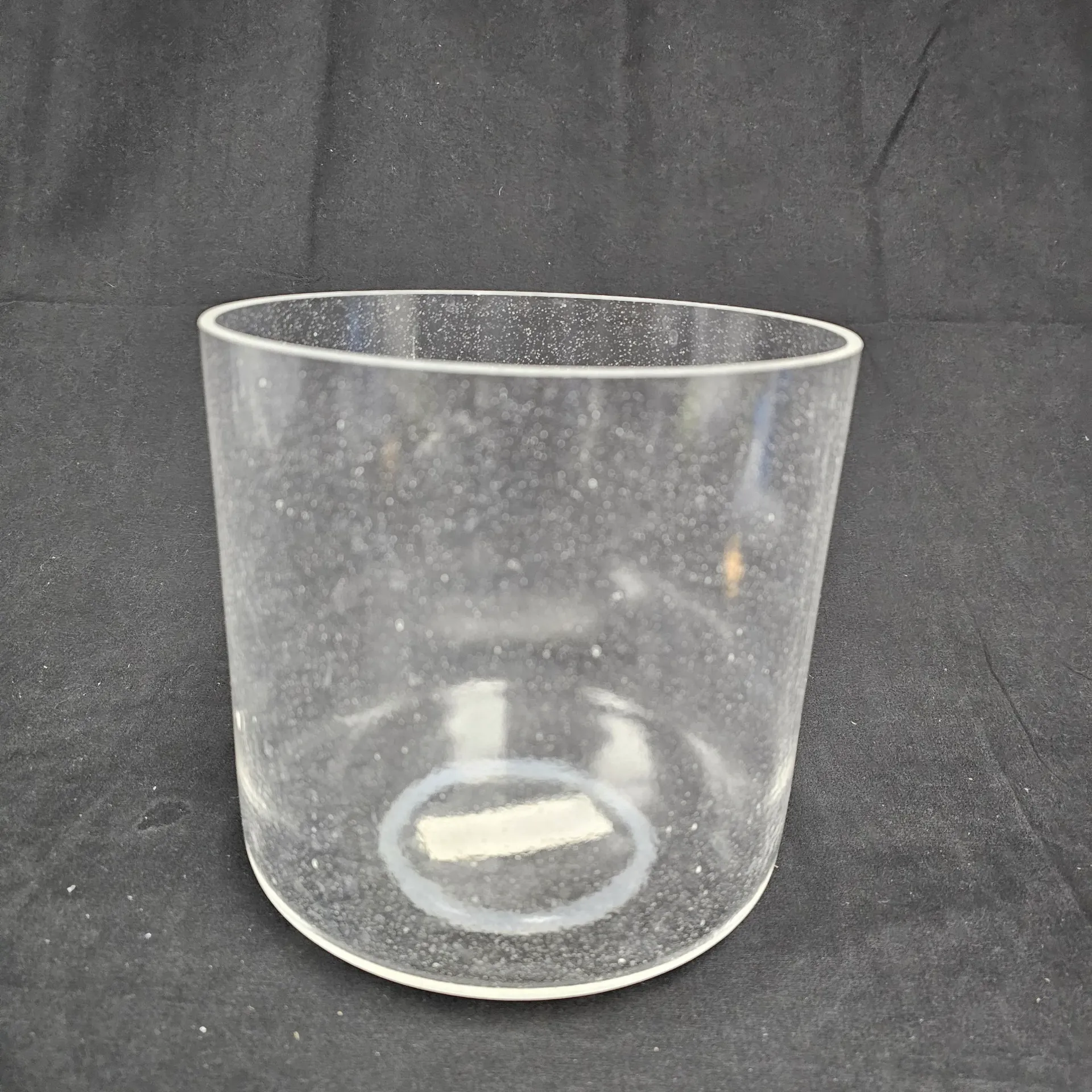 [#410] 8" Clear Quartz Crystal Singing Bowl | 4E-12 | 327 Hz