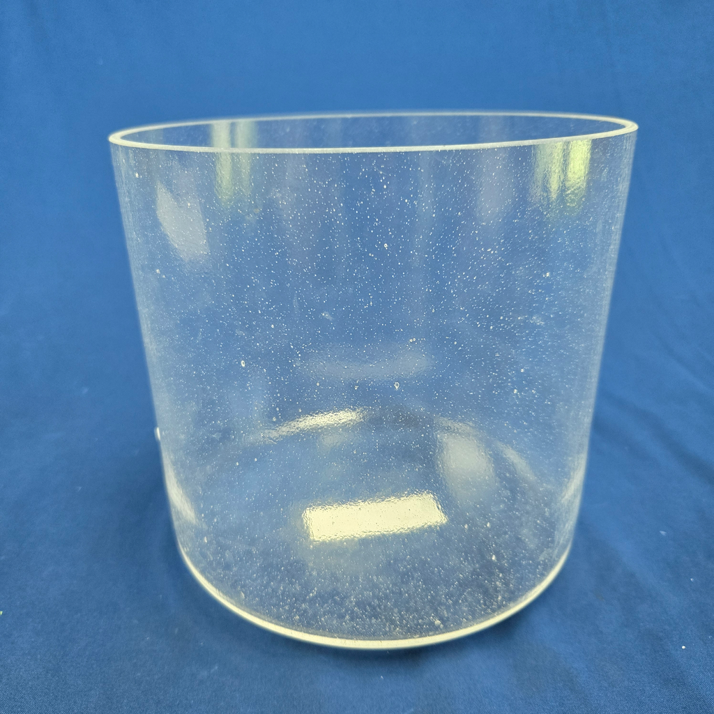 [410] [#410] 8" Clear Quartz Crystal Singing Bowl | E-12