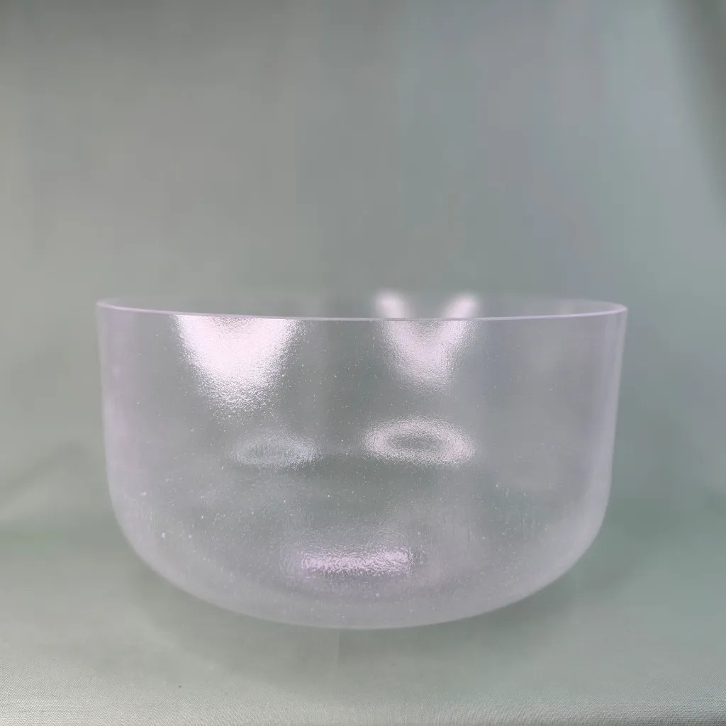 [#448] 12" Clear Quartz Crystal Singing Bowl | A#-41