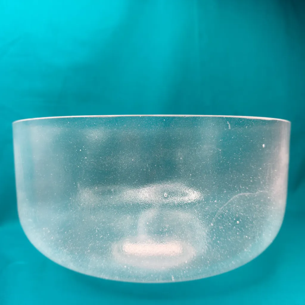 [451] Clear Quartz Quartz Crystal Singing Bowl | 12" B Note | C=528 Tuning | #451