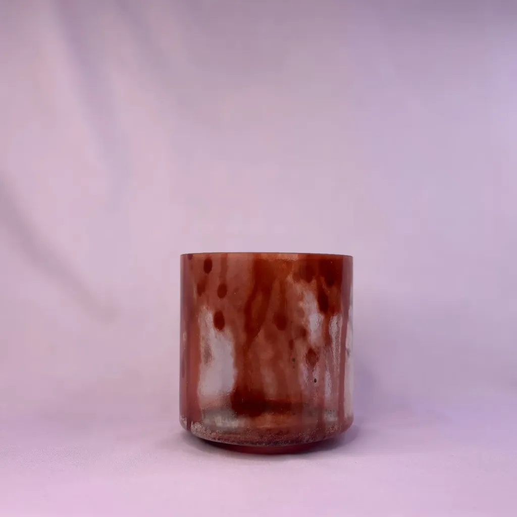[518] [#518] 6" Dragon's Blood Tree Resin Infused Quartz Crystal Singing Bowl | F#+33
