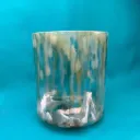 Sacred Geometry Tea Quartz Crystal Singing Bowl | 6" F+22 Note | C=528 Tuning | #519