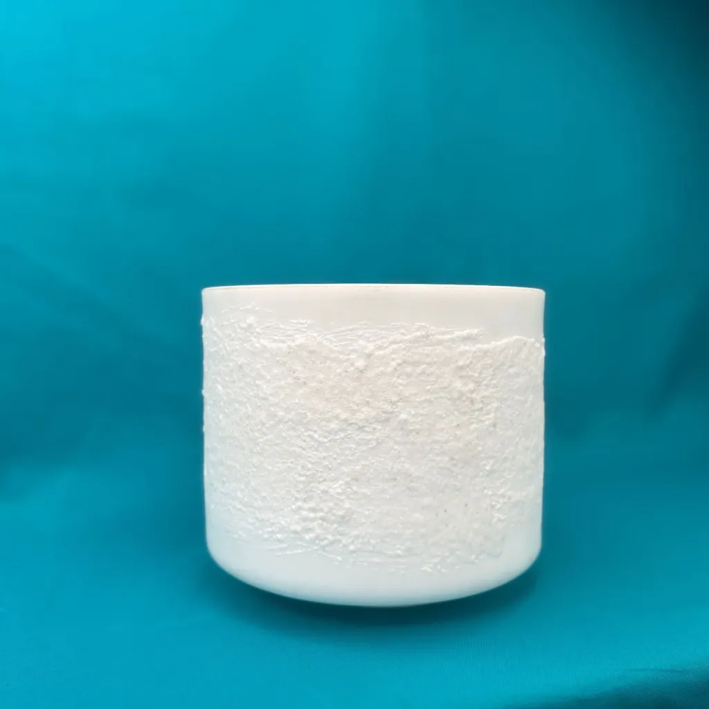 Pure Epsom Salt Quartz Crystal Singing Bowl | 6" D Note | #524