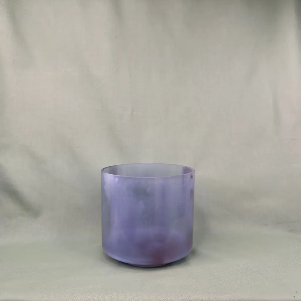 Purpurite Quartz Crystal Singing Bowl | 6.5" A Note | Concert Pitch | #557