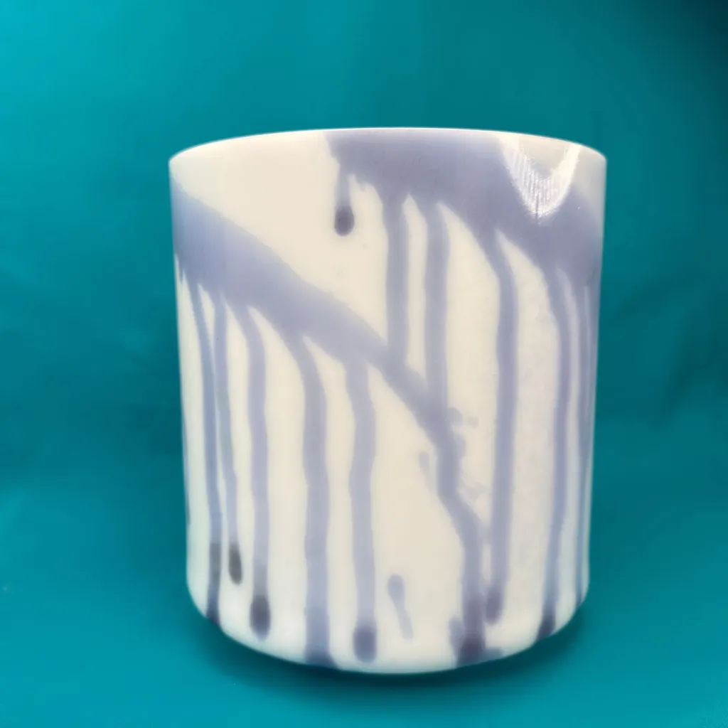 Lavender Flower Crystal Singing Bowl | 7" F# Note (-33) | A=432 Tuning | #591