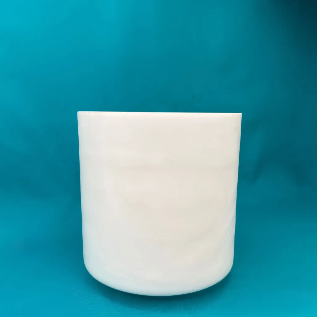 Opaque Quartz Crystal Singing Bowl | 6" A# Note (+35) | C=528 Tuning | #672