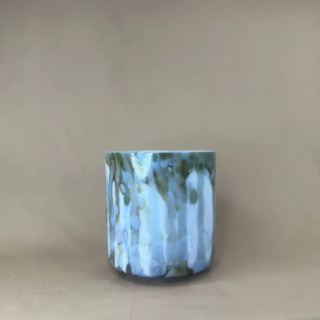 Dragon's Blood & Sacred Geometry Tea Quartz Crystal Singing Bowl | 6" G# Note | #676