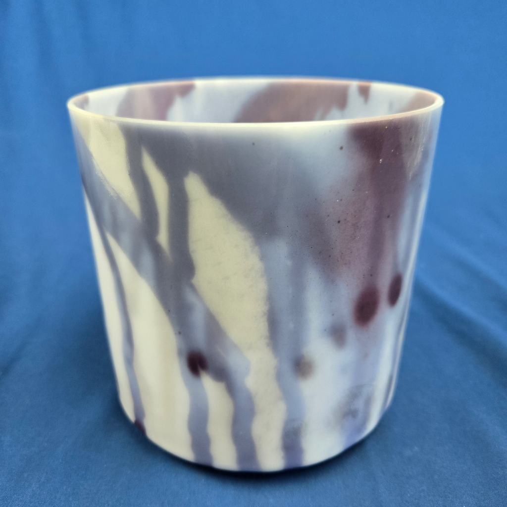 [690] Lavender Flower Infused Quartz Crystal Singing Bowl | 6" | G#+39 |
