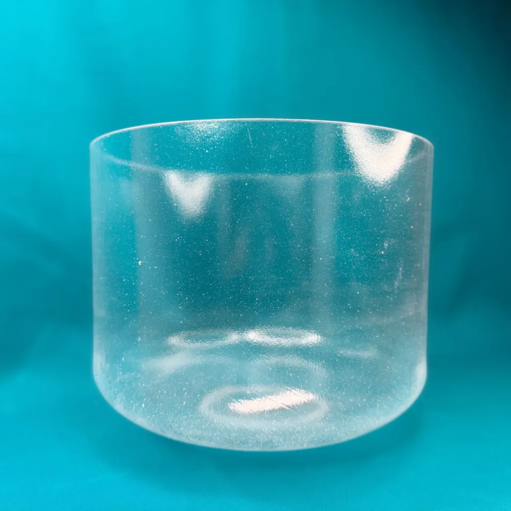 [725] Clear Quartz Crystal Singing Bowl | 10" C Note | #725