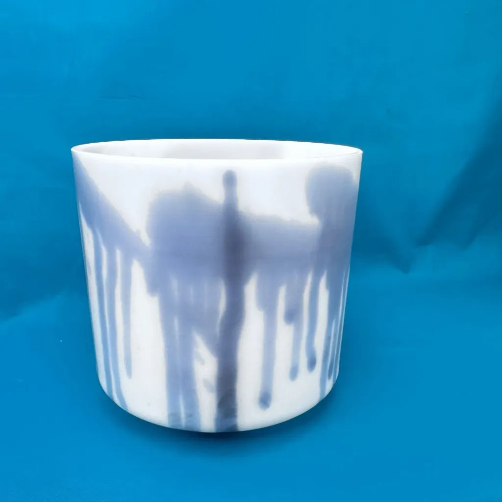 Lavender Flower Quartz Crystal Singing Bowl | 6.5" | F# Note (-10) | #744