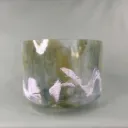 Sacred Geometry Tea Quartz Crystal Singing Bowl | 9" B Note (0) | #805