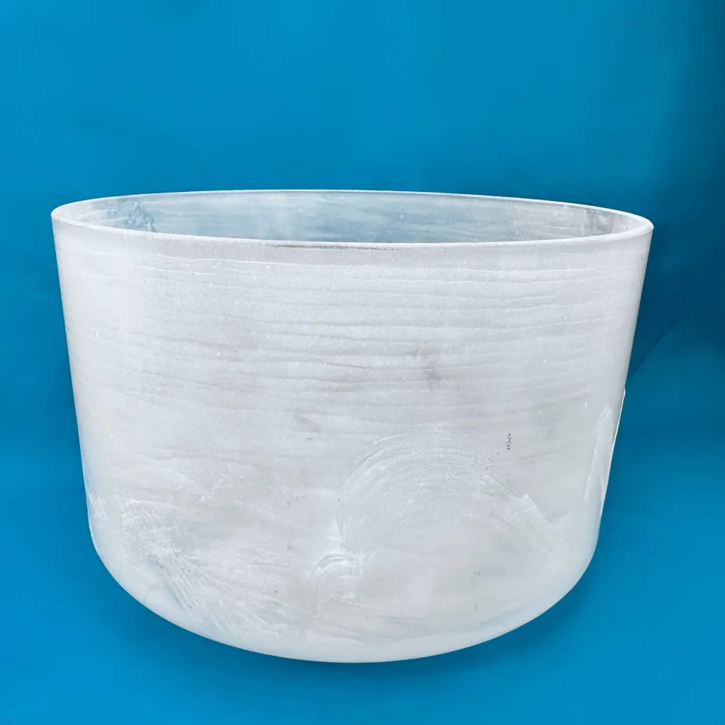 [813] Vibrational Cleanse & Herkimer Diamond Quartz Crystal Singing Bowl | 9" C# Note (+43) | #813