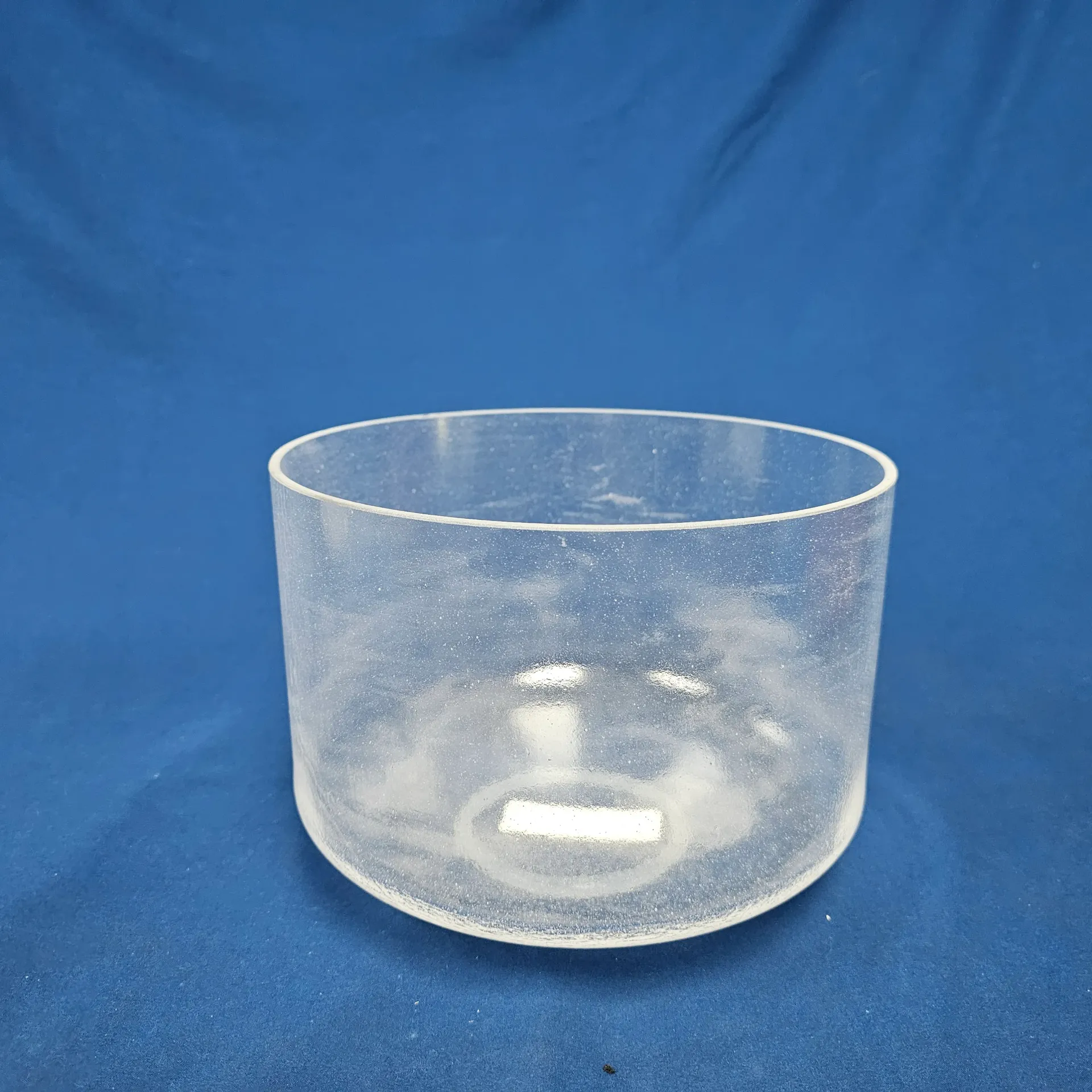 [#817] Clear Quartz Crystal Singing Bowl | 9" | C#+14