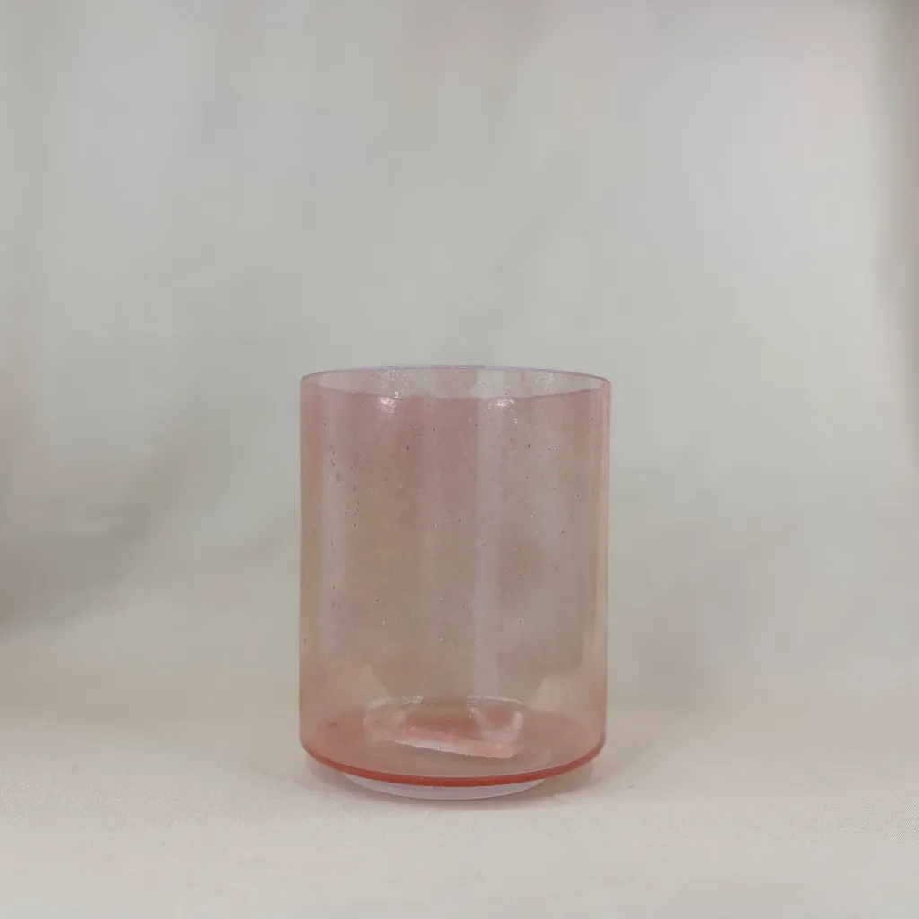 [859] [#859] 6" Pink Spinel Infused Quartz Crystal Singing Bowl | G-16