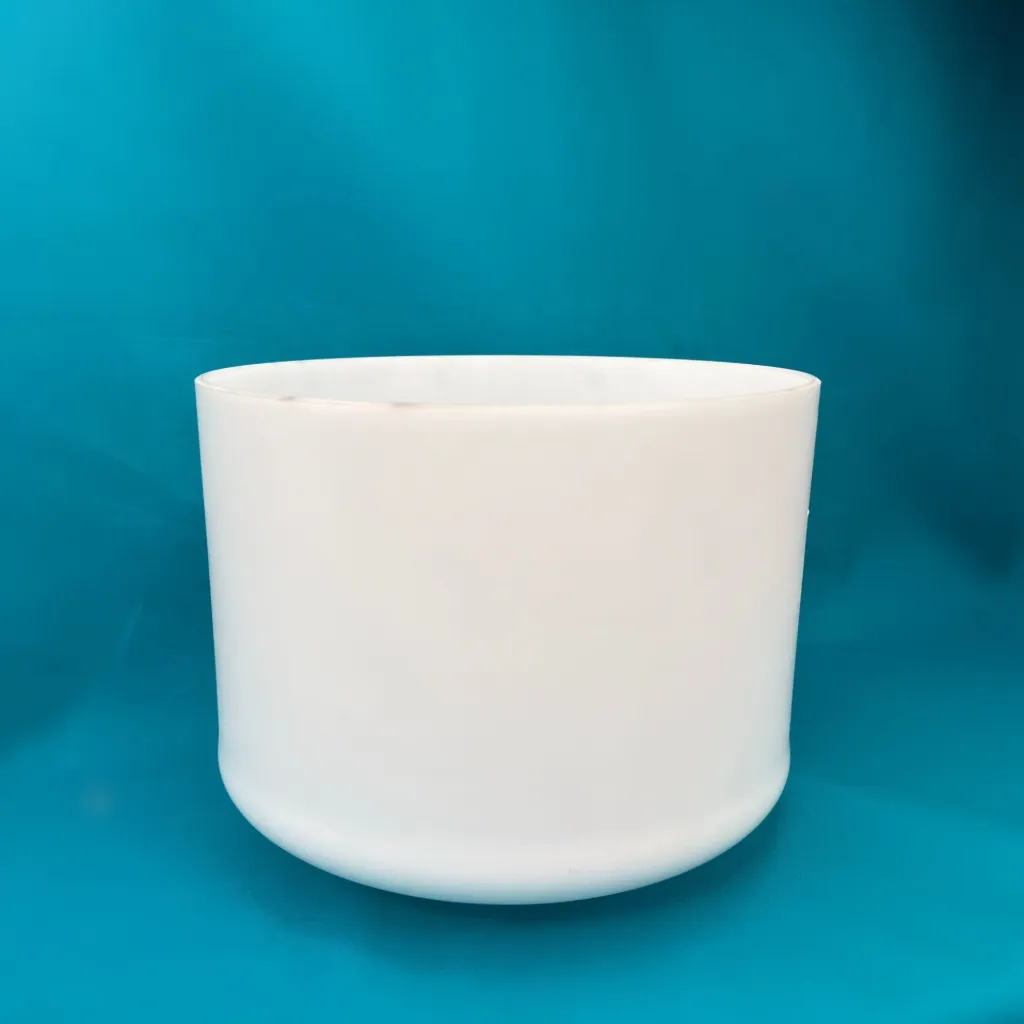 [872] Opaque Quartz Crystal Singing Bowl | 9" B Note (0) | #872
