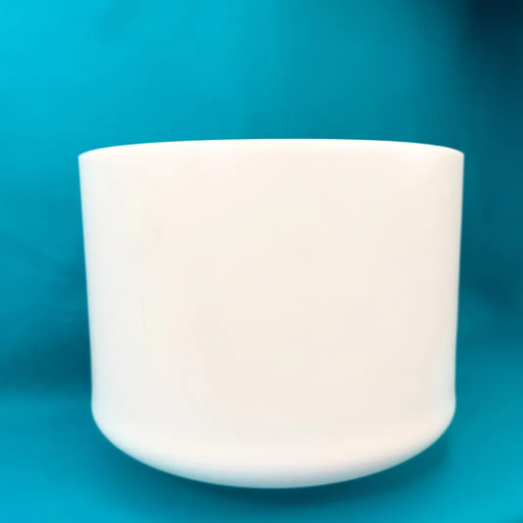 [873] Opaque Quartz Quartz Crystal Singing Bowl | 9" A Note | #873