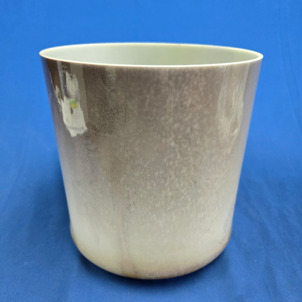 [3367] [#3367] 9" Cappuccino Infused Quartz Crystal Singing Bowl | 3G-26 | 193 Hz