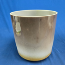 [#3368] Cappuccino Infused Quartz Crystal Singing Bowl | 9" | 3E -41 | 160 Hz