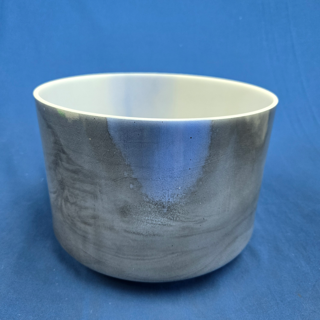 [3387] [#3387] 9" Dumortierite Infused Quartz Crystal Singing Bowl | 4C#-45 | 270 Hz
