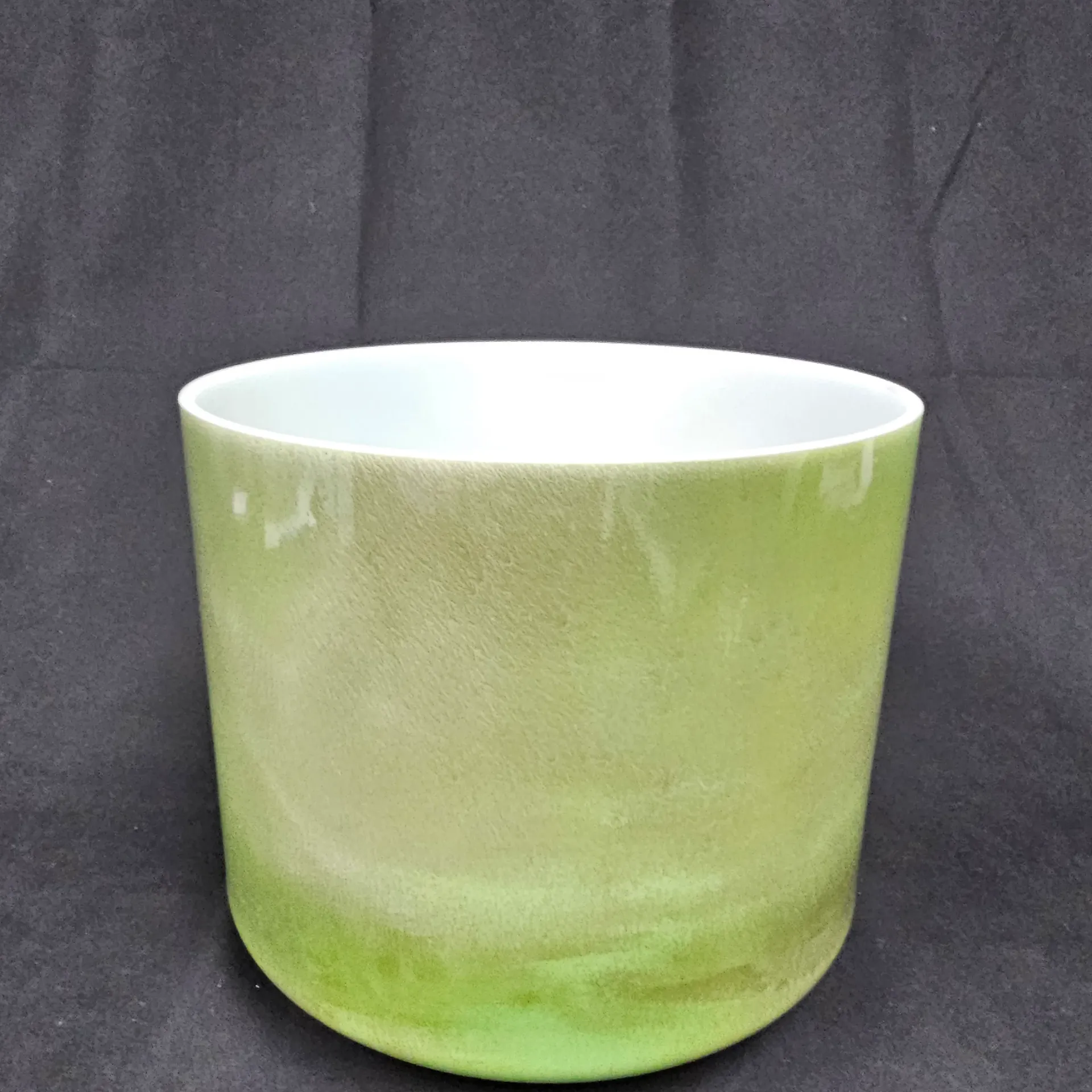 [#3397] 9" Moldavite Infused Quartz Crystal Singing Bowl | 4D-21 | 290 Hz