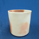 [#3483] 7" Cacao & Rose Petal Infused Quartz Crystal Singing Bowl | 4G-9 | 389 Hz