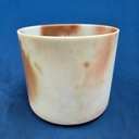 [#3488] 7" Cacao & Rose Petal Infused Quartz Crystal Singing Bowl | 4G-3 | 391 Hz