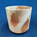[#3496] 7" Cacao & Rose Petal Infused Quartz Crystal Singing Bowl | 4D+47 | 301 Hz
