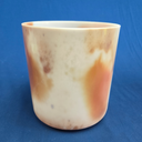 [#3497] Cacao & Rose Petal Infused Quartz Crystal Singing Bowl | 7" | 4F#+17 | 373 Hz